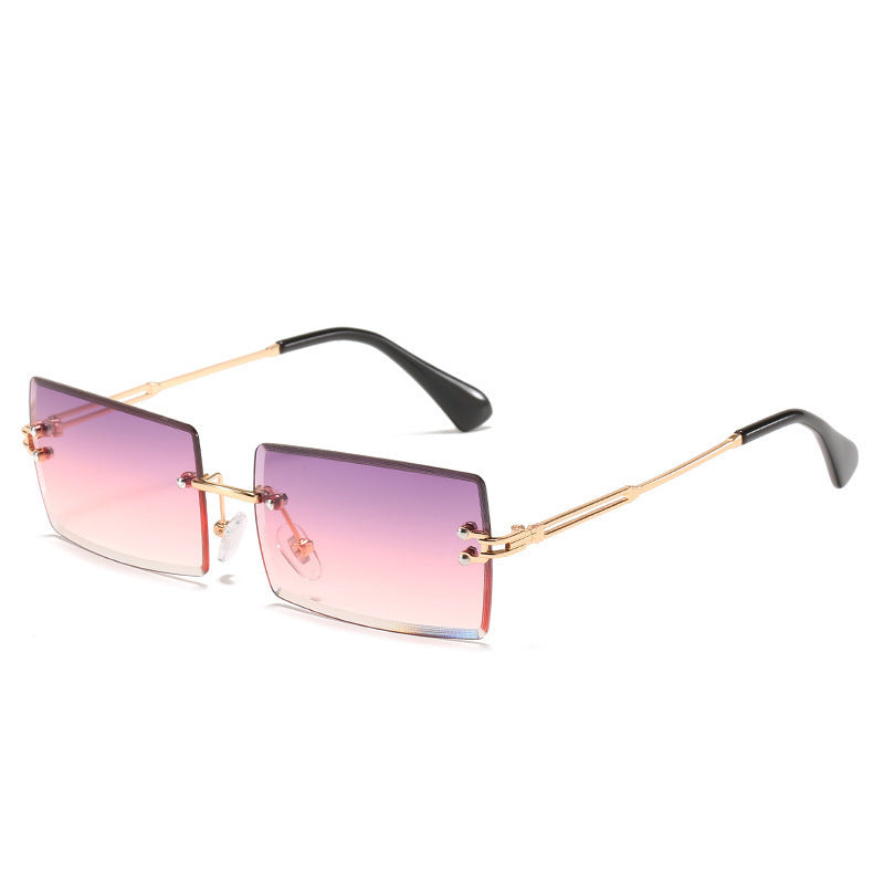 World Luxury-Lunettes de soleil en alliage sans cadre de luxe