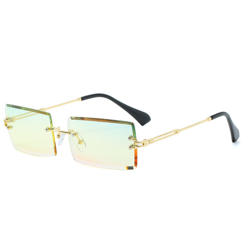 World Luxury-Lunettes de soleil en alliage sans cadre de luxe
