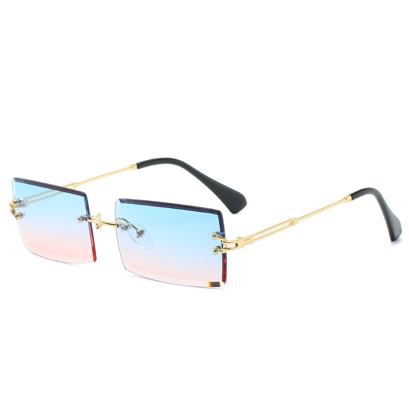 World Luxury-Lunettes de soleil en alliage sans cadre de luxe