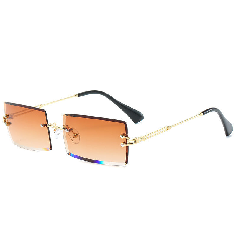 World Luxury-Lunettes de soleil en alliage sans cadre de luxe