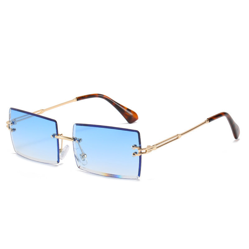 World Luxury-Lunettes de soleil en alliage sans cadre de luxe
