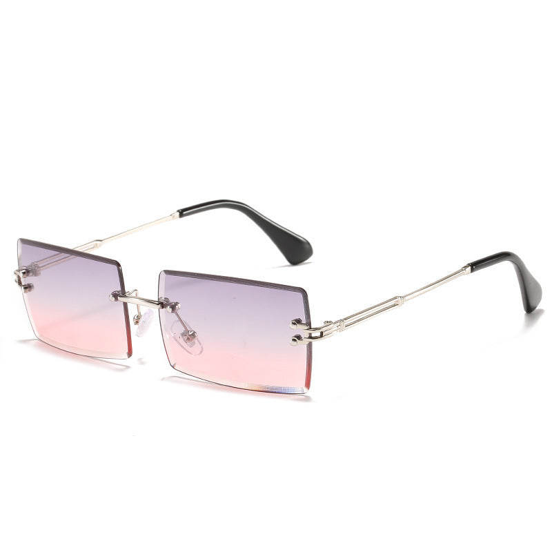World Luxury-Lunettes de soleil en alliage sans cadre de luxe