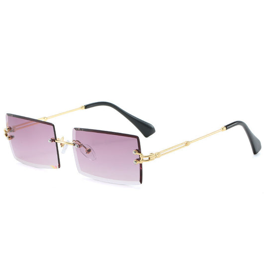 World Luxury-Lunettes de soleil en alliage sans cadre de luxe