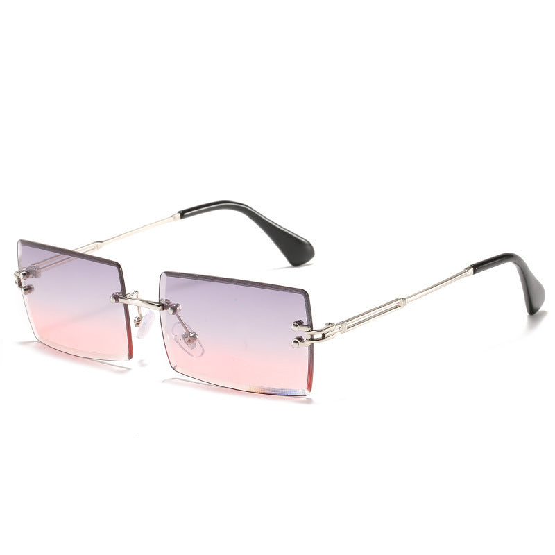 World Luxury-Lunettes de soleil en alliage sans cadre de luxe